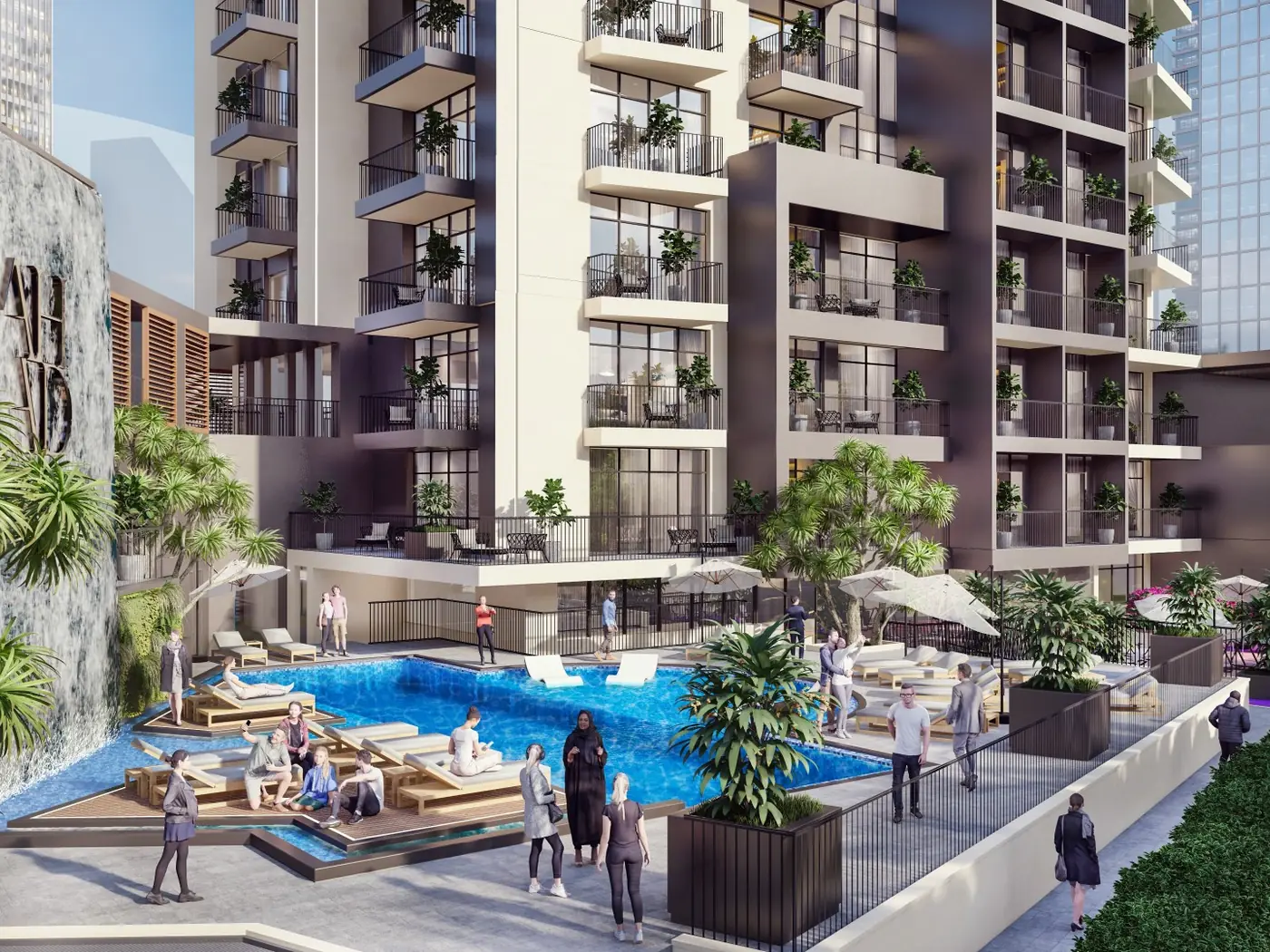 The resort pool, Ahad Residences